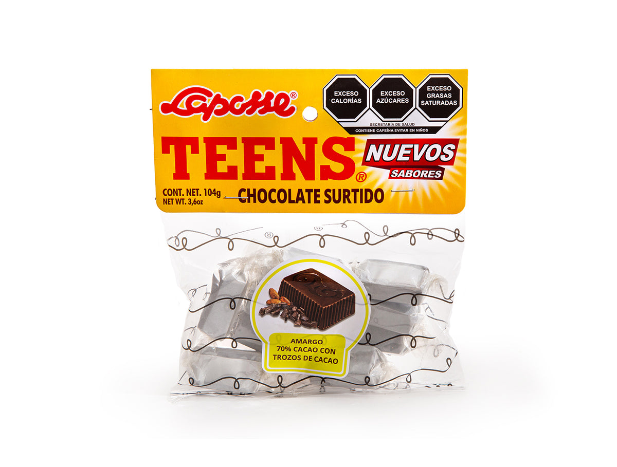 Amargo con trozos de cacao 70%