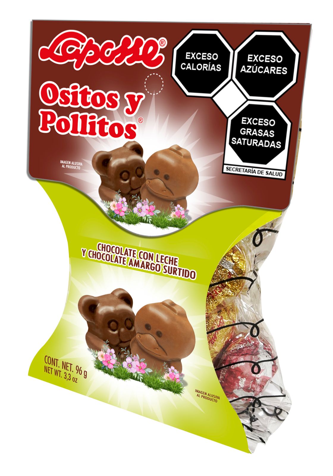 Ositos Y Pollitos Surtidos Chocolate Con Leche Y Chocolate Amargo