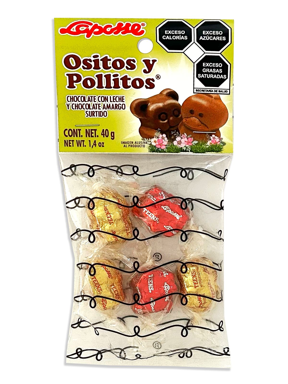 Ositos Y Pollitos Surtidos Chocolate Con Leche Y Chocolate Amargo