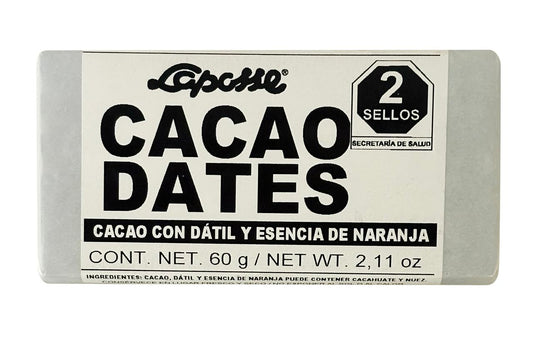 Cacao con Datil y Naranja
